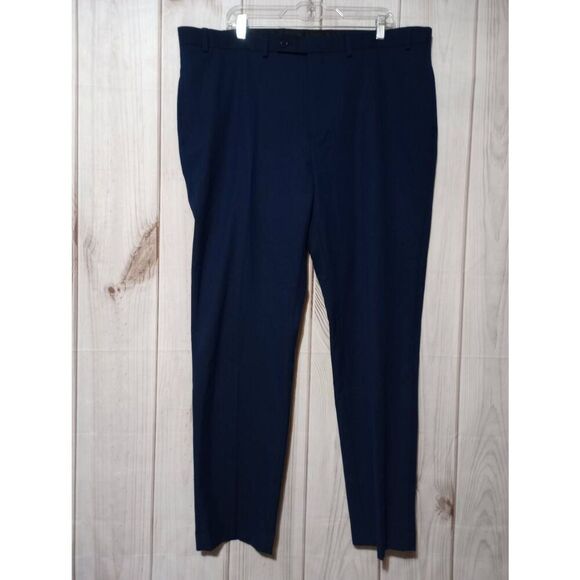 Van Heusen Pants Men's 48 Blue Dress Pants - Picture 1 of 8